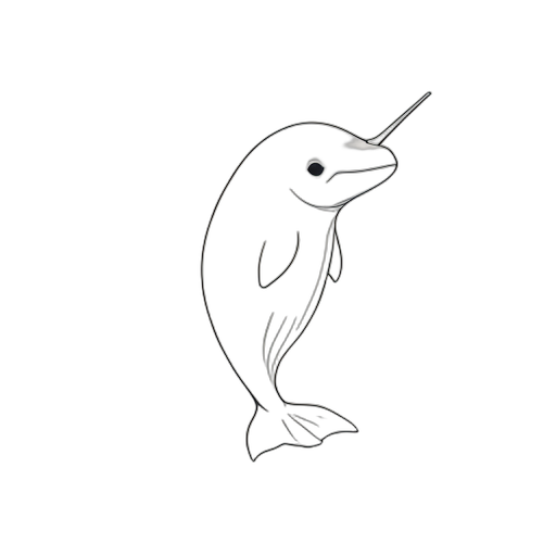 Line Art Narval
