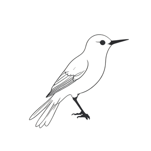 Line Art Nightingale