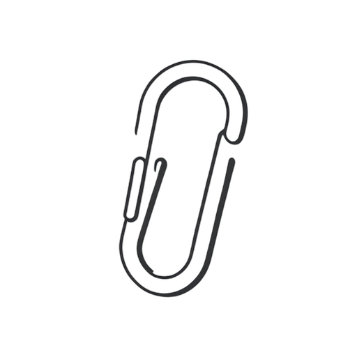 Line Art Paperclip