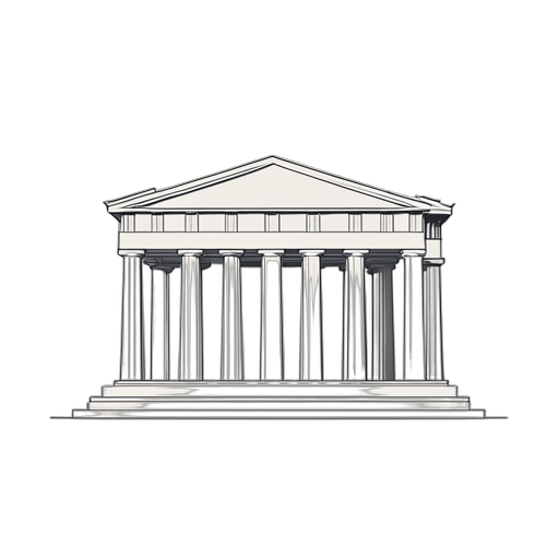 Line Art Parthenon
