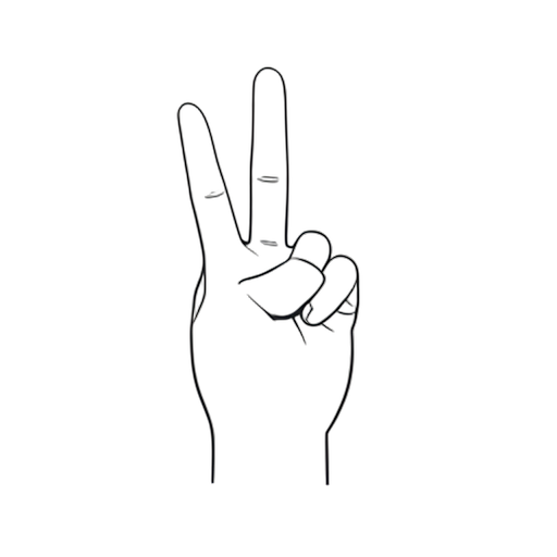 Line Art Segno di pace