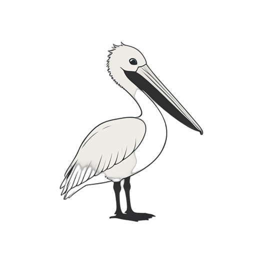 Line Art Pelican