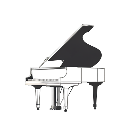 Line Art Grand Piano