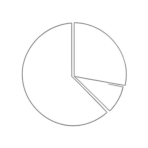 Line Art Pie Chart