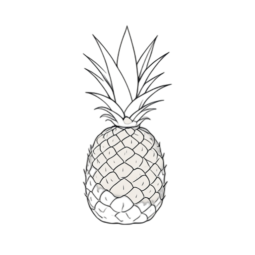 Line Art ananas