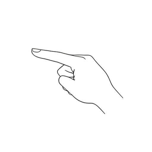 Line Art 왼쪽을 가리킴