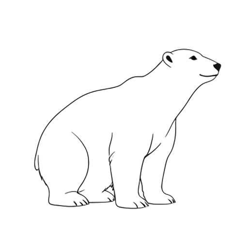 Line Art Polarbär