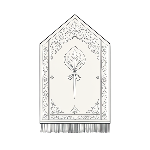 Line Art Tapete de oração