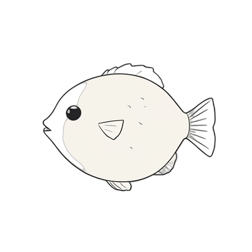 Line Art Pufferfish