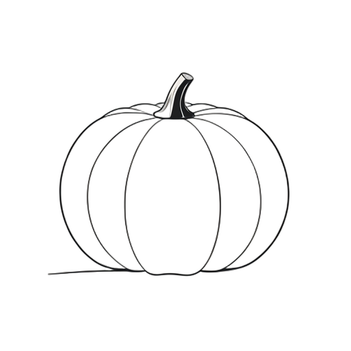 Line Art Pumpkin