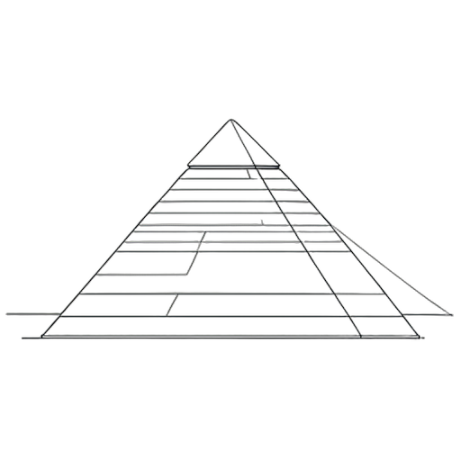 Line Art พีระมิดกีซา