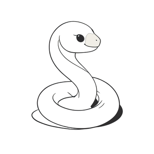 Line Art serpente python