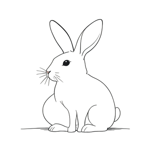 Line Art Rabbit