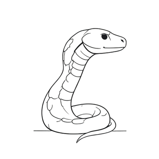 Line Art Rattlesnake