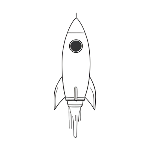 Line Art จรวด