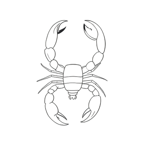 Line Art bọ cạp