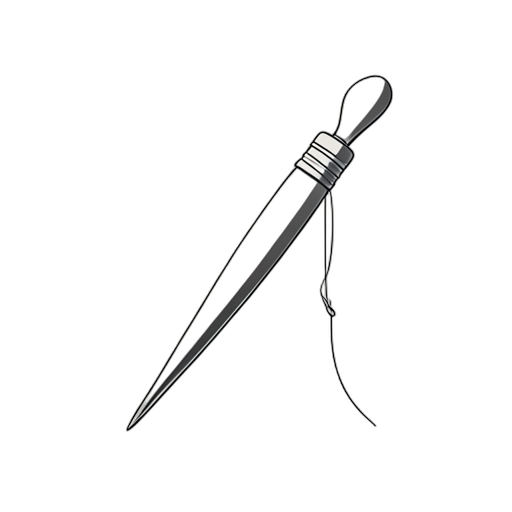 Line Art Sewing Needle
