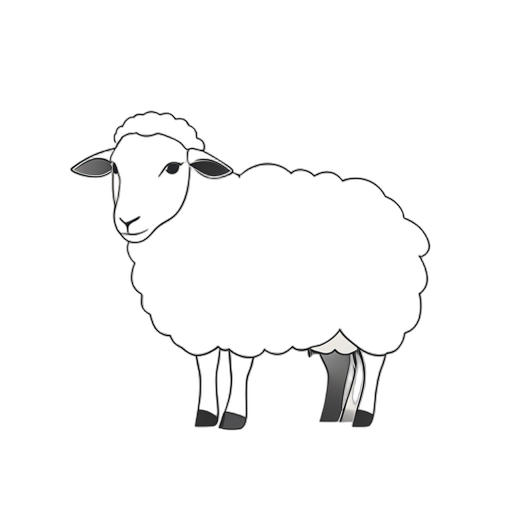 Line Art Sheep