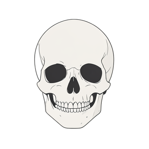 Line Art Skull