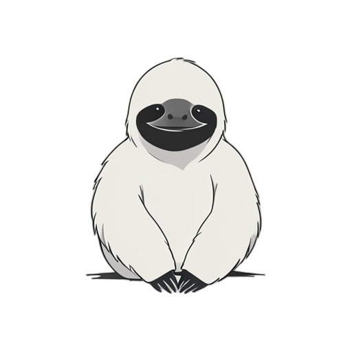 Line Art Sloth