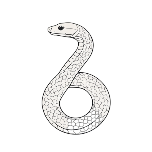 Line Art Snake