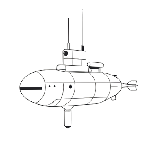 Line Art Submarine