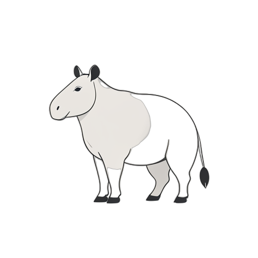 Line Art Tapir