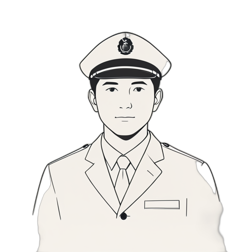 Line Art Taxi-chauffeur