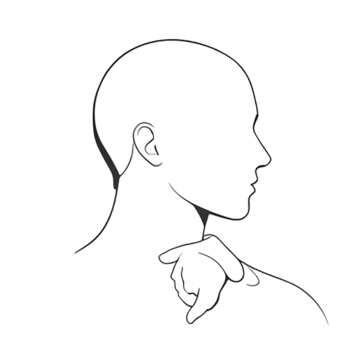 Line Art Pulgar abajo