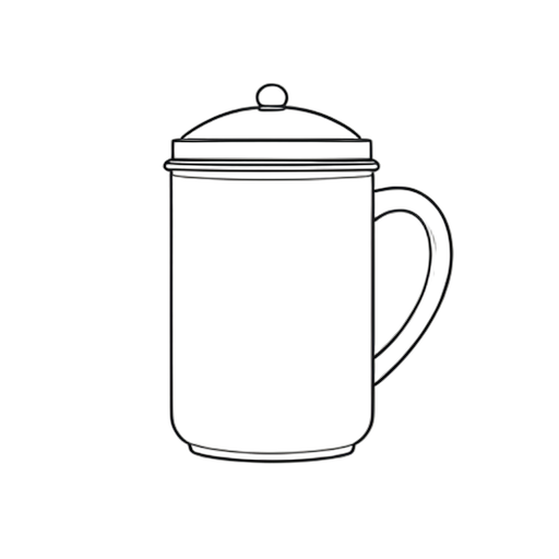 Line Art Travel Mug