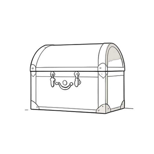 Line Art Boîte au trésor