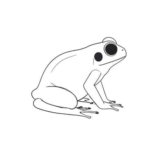 Line Art Baumfrösch