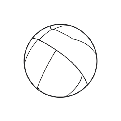 Line Art Water Polo Ball