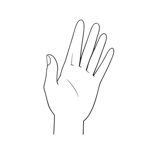 Line Art Wave Hello