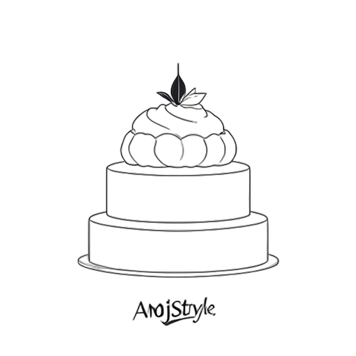 Line Art Tort weselne