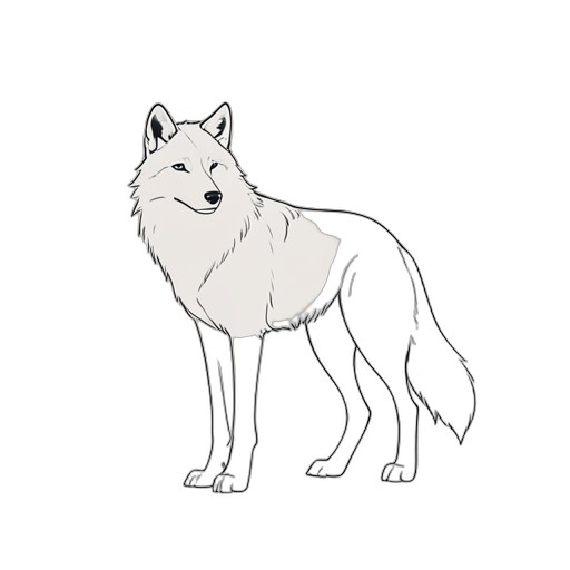 Line Art Wolf