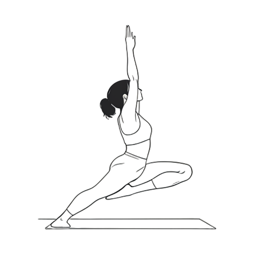 Line Art โยคะ