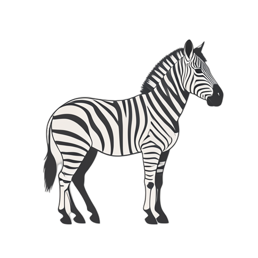 Line Art zebra