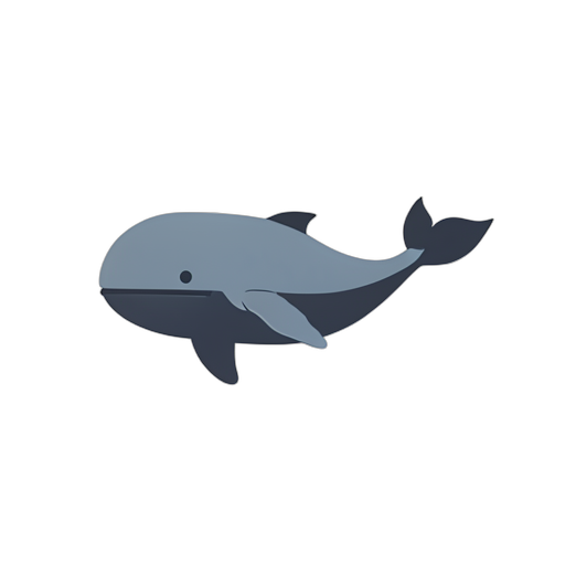 Logo Mark Błękitny wieloryb