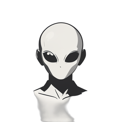Logo Mark Grey Alien