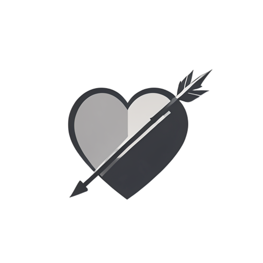 Logo Mark Coração com seta