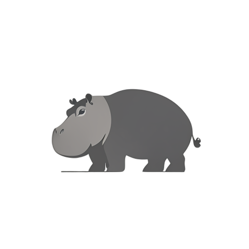 Logo Mark Hippopotamus