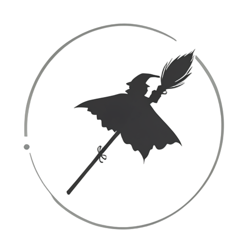 Logo Mark Witch Broom