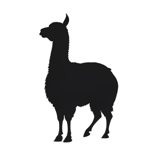 Silhouette Alpaca