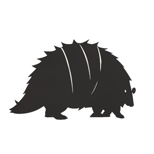 Silhouette armadillo