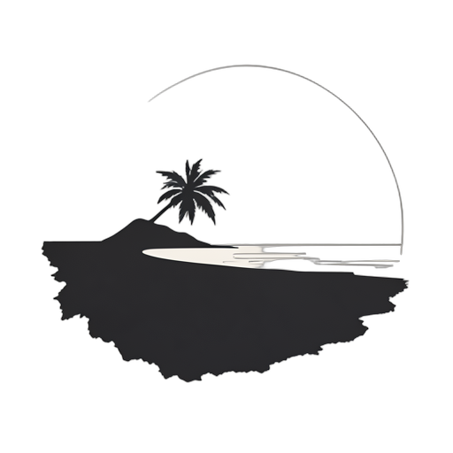 Silhouette ชายหาด