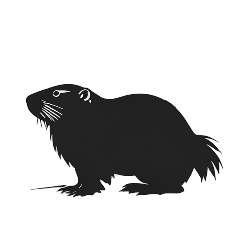Silhouette Beaver