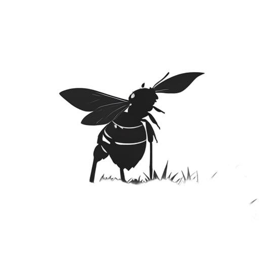 Silhouette Honey Bee
