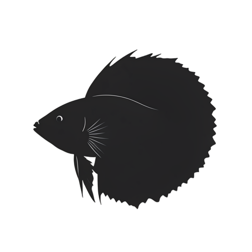 Silhouette ปลาเบตา