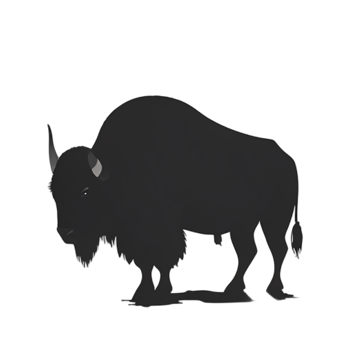 Silhouette Bison